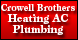 Crowell Brothers Heating AC Plumbing & Gas Piping - Huntersville, NC