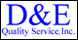 D & E Quality Services Inc - Raleigh, NC