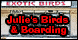 Julie's Birds & Boarding - San Jose, CA