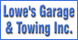 Lowe's Garage & Towing Inc - Knoxville, TN