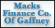 Macks Finance Co Of Gaffney - Gaffney, SC