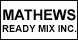 Mathews Ready Mix Inc. - Chico, CA