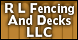 R L Fencing And Decks Llc - Millbrook, AL