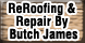 ReRoofing & Repair By Butch James - Seymour, TN