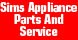 Sims Appliance Parts And Service - Williamston, SC