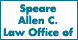 Allen C Speare Law Offices - San Jose, CA