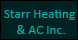 Starr Heating & Air Cond Inc - Forsyth, GA