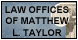 Taylor Matthew L Attorney at Law - Claremont, CA