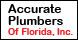 Accurate Plumbers Of Florida Inc - New Port Richey, FL