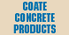 Coate Concrete Products Inc - West Milton, OH