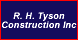 R H Tyson Construction Inc - Blackshear, GA