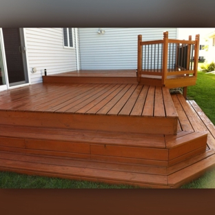 Handy Helpers - Grand Forks, ND. Deck pressure wash and staining