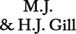 M.J. & H.J. Gill Logo