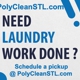 Poly Clean Wash Me Coin Laundry Center