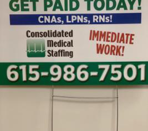 Consolidated Medical Staffing - Nashville, TN