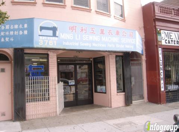 Ming Li Sewing Machine Company - San Francisco, CA