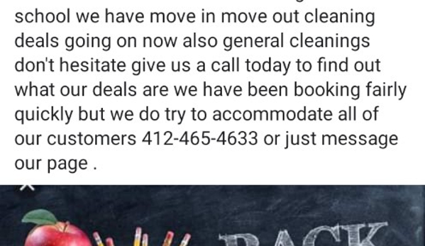 Empire Cleaning & Decorating - Joffre, PA. Valid now until September 1st 2019