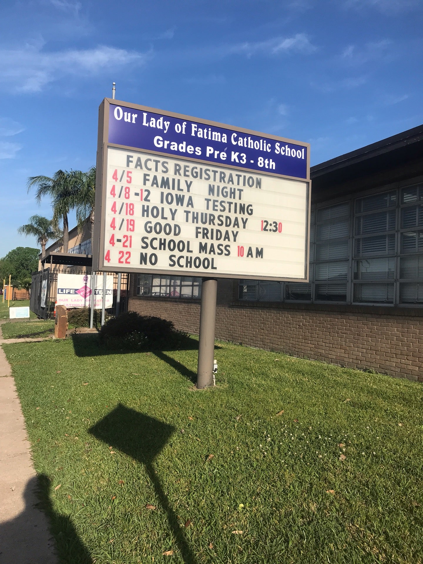 Our Lady of Fatima 1705 8th St, Galena Park, TX 77547