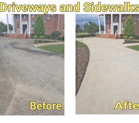 Henderson Power Washing Services - Spindale, NC. Church Sidewalks