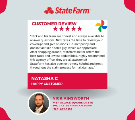 Nick Ainsworth - State Farm Insurance Agent - Castle Pines, CO