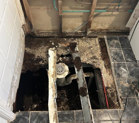 Advance Shower Repair and Bathroom Renovation - Taree, NSW. Floor was rotted out. Gee, it was really bad