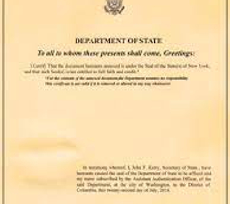 Action Notary & Apostille. Dept of State Authentication