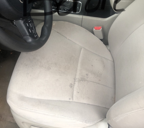 Super Clean Car Wash - Oklahoma City, OK. Drivers seat- before