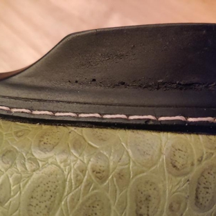 Laura Benini Pty Ltd - Belmore, NSW. crack developed on the second shoe