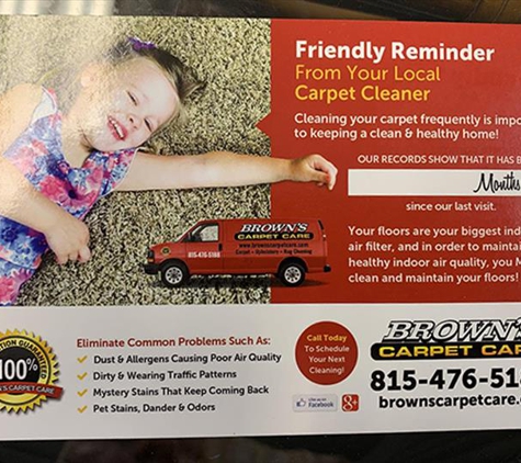 Brown's Carpet Care - Wilmington, IL