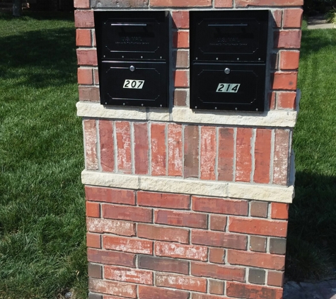 Brick, Block & Stone - Wichita, KS. Double locking mailboxes!