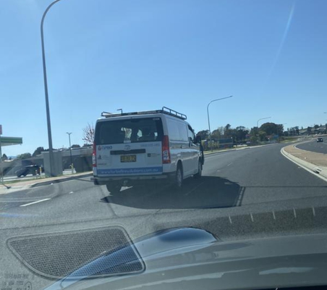 Turbo Fire & Electrical Solutions - Orange, NSW. Swerving across multiple lanes in front of us. Clearly either alcohol or drug affected.
