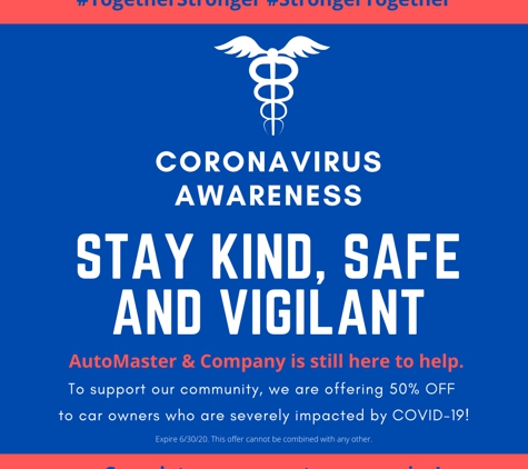 DetailMaster - Denver, CO. Coronavirus Awareness. Stay Safe and Vigilant.
