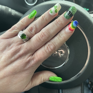 Ie Upscale Spa & Nails - Granbury, TX. I Love my St. Patrick’s Day nails!