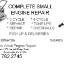 Mower Repair Service - Engine Rebuilding & Exchange