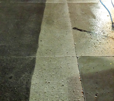 Shine On Power Washing - Mandan, ND. Concrete before and after.