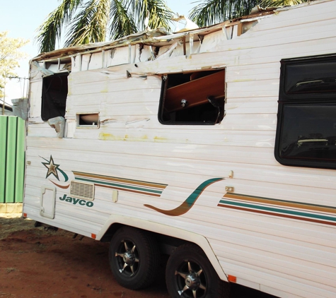 Auto Tow & Repair - Kununurra, WA. Old Caravan we worked on