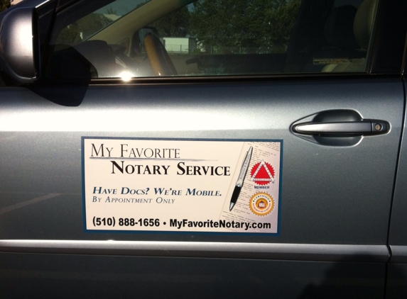 My Favorite Notary Service - Oakland, CA