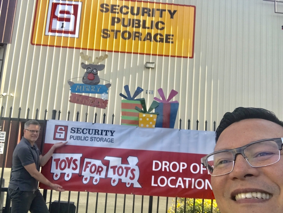 Security Public Storage - San Mateo, CA. SPS San Mateo
Toys for Tots drop off center