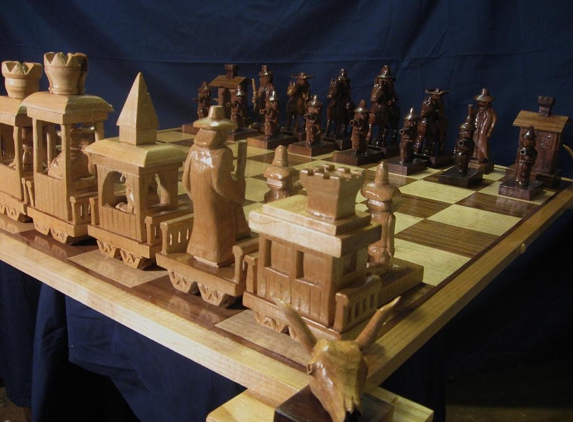 Hand Carved Custom Themed Chess Sets by Jim Arnold - Independence, VA