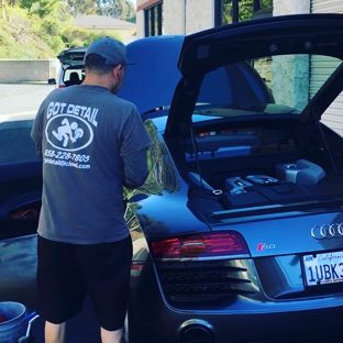 Got Detail - San Diego, CA. R8 got our supreme detail.
Clay bar treatment.
Paint sealant.
Interior leather lotion protectant.
Engine bay steam cleaned.