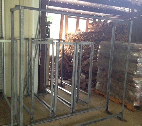 Hardwood Firewood Co - Mandeville, LA. Heavy Duty Galvanized Storage Racks
All Welded Construction no assembly required.