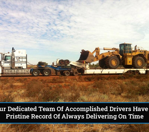 BTEC HIRE - Woorree, WA. Our Dedicated Team Of Accomplished Drivers Have A Pristine Record Of Always Delivering On Time