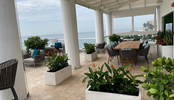 Proliners Inc - Miami, FL. Plant install on hotel pool terrace