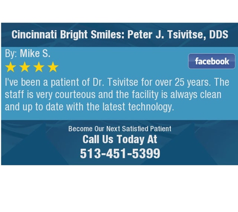 Cincinnati Bright Smiles: Peter J. Tsivitse, DDS - Cincinnati, OH