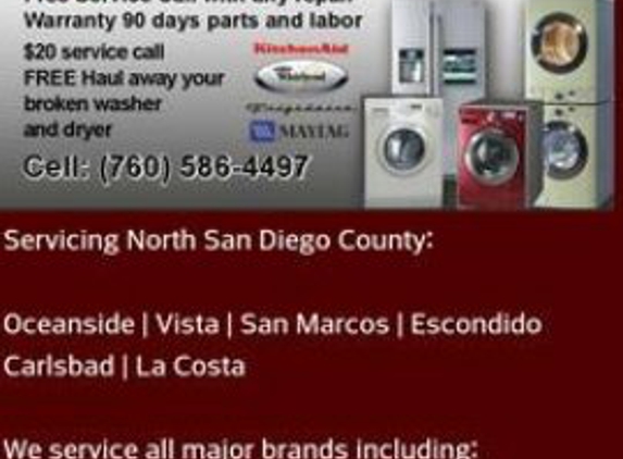 CPR APPLIANCE REPAIRS - Oceanside, CA