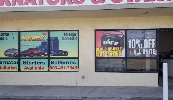 Armex Fontana Alternator, Starter and Battery Repair - Fontana, CA