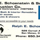 Ralph E Schoenstein And Sons Construction Company Inc - General Contractor Engineers