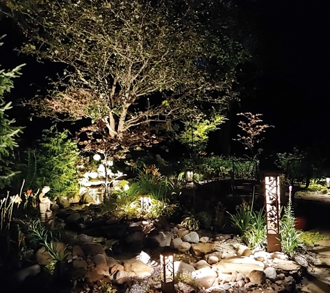 Natural Accents Outdoor Lighting Design - Liberty, MO. Outdoor Water Feature