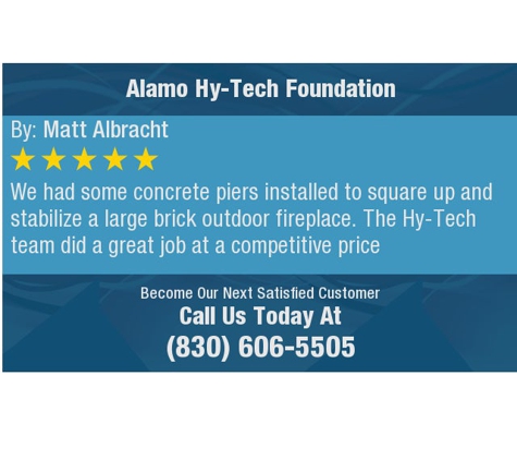 Alamo Hy-Tech Foundation Repair - New Braunfels, TX