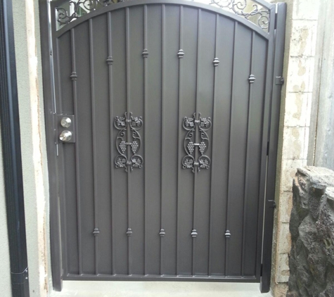 Alpha Fence Company - Riverside, CA. Wrought Iron Single Gate